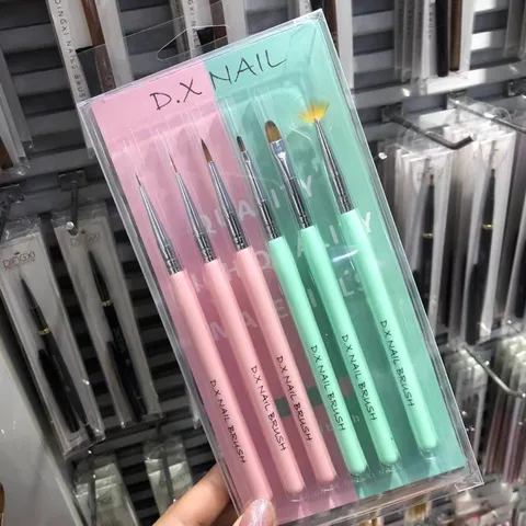 Set 6 cọ Dingxi cao cấp vẽ móng đủ cây cọ cơ bản nhất chuyên dụng ngành nail