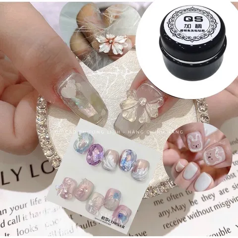 Gel trong QS siêu đặc Gel vẽ nổi chà tráng gương , đính cham đá móng đa năng hũ to 30ml cực HOT