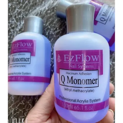 Liquid lưu huynh mỹ tím Ezflow nguyên chất lâu khô đắp hoa bột móng siêu êm chuẩn hãng
