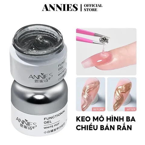Gel Thuỷ Tinh ANNIES Màu Trong Suốt Vẽ Nổi , Đính Charm Đá Siêu Bền Đa Năng Ngành Nail Chính Hãng [ TÚ ANH NAIL ]