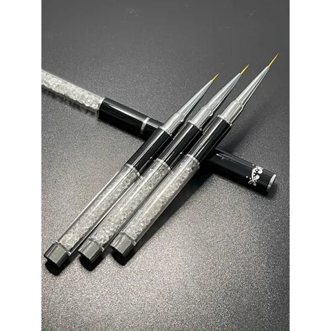 Cọ nét cán đá siêu mảnh đủ size 7-9-11mm vẽ móng chuẩn xịn