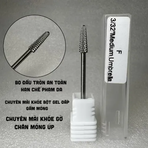 Đầu mài Titan 3 in 1 USA - Đầu mài chân móng úp , gầm móng , mài khoé đa năng không nóng rát phạm da siêu bén bền