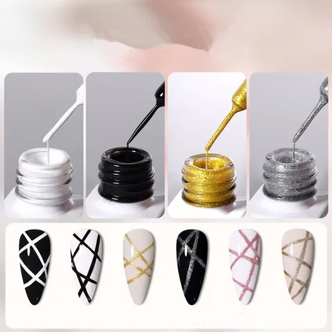 sơn cọ nét gel Aifer siêu đặc nét mảnh vẽ móng chuyên dụng đủ màu cơ bản nhất