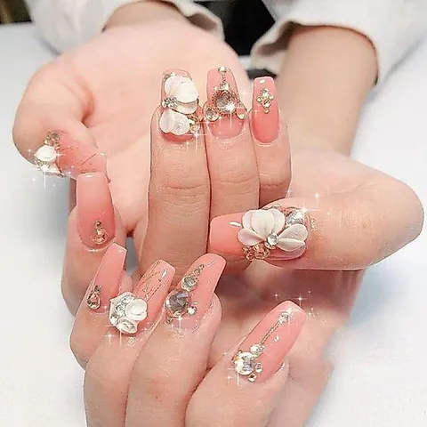 Đá khay 12 ngăn chân lưới siêu bền mix đủ size trang trí gắn móng siêu sáng đẹp