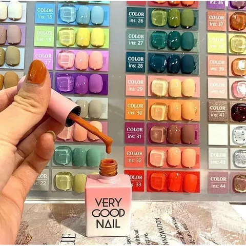 Set sơn gel very good 44 màu chính hãng lẻ màu hot chất siêu đặc đẹp chuẩn màu chai 15ml
