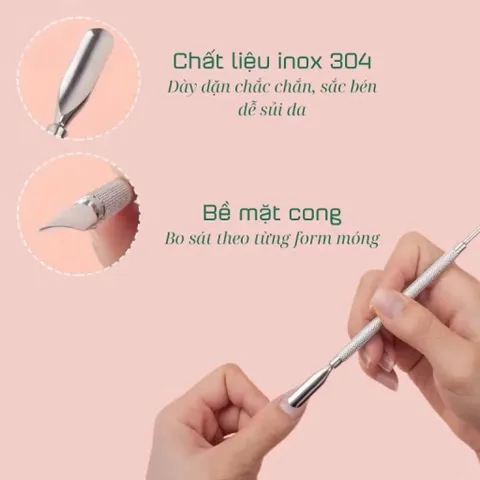 Bộ Dụng Cụ Sủi Da Chết - Lấy Khoé - Cạo Gel Đủ Mã Chuyên Dụng Ngành Nail Chất Liệu Thép Không Gỉ Siêu Bền TÚ ANH NAIL