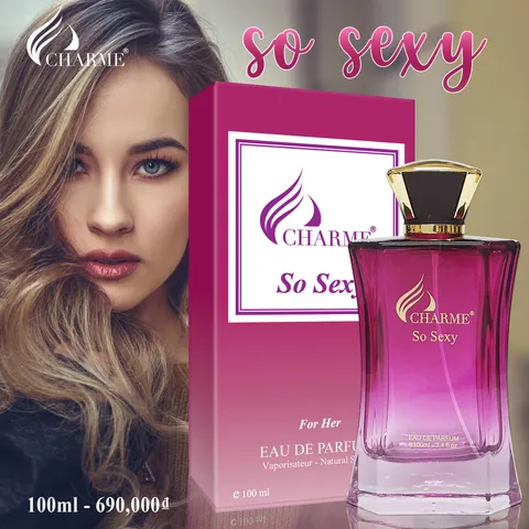Nước hoa nữ Charmme So Sexy 100ml mẫu mới 2025