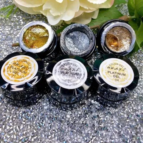 Gel nhũ vẽ viền móng siêu sáng , làm nền đính đá , chải ombre , full móng đa năng siêu đặc cực HOT