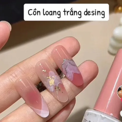 Cồn loang đen trắng trong Vinimay B281 vẽ loang móng design vân đá tạo nhiều kiểu đa năng siêu đẹp chính hãng