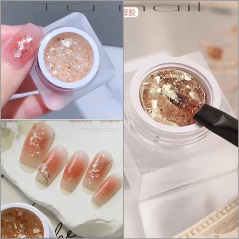 Gel nhũ xà cừ design nail xà cừ không cần đắp gel siêu HOT