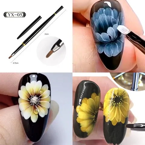 Cọ vẽ hoa đầu tròn trang trí móng đa năng chuyên dụng chuẩn xịn