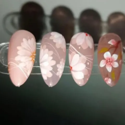 Cọ vẽ hoa đầu tròn trang trí móng đa năng chuyên dụng chuẩn xịn