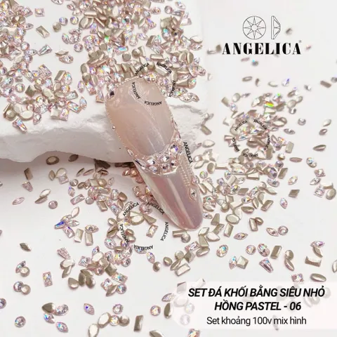 Set 100v Đá Mix Ngọc ANGEL Mẫu Mới - Phụ Kiện Đính Móng Siêu Sáng Đẹp Chính Hãng [ TÚ ANH NAIL ]