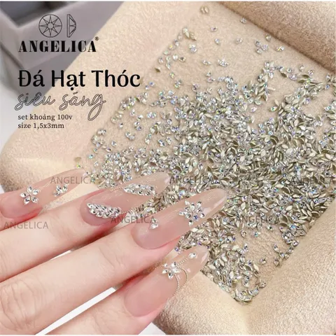 Set 100v Đá Mix Ngọc ANGEL Mẫu Mới - Phụ Kiện Đính Móng Siêu Sáng Đẹp Chính Hãng [ TÚ ANH NAIL ]