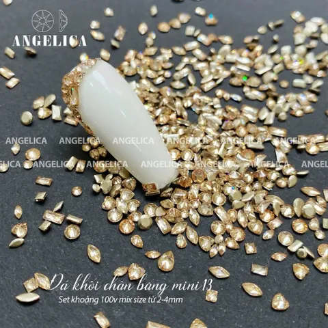 Set 100v Đá Mix Ngọc ANGEL Mẫu Mới - Phụ Kiện Đính Móng Siêu Sáng Đẹp Chính Hãng [ TÚ ANH NAIL ]