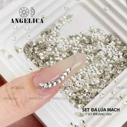 Set 100v Đá Mix Ngọc ANGEL Mẫu Mới - Phụ Kiện Đính Móng Siêu Sáng Đẹp Chính Hãng [ TÚ ANH NAIL ]