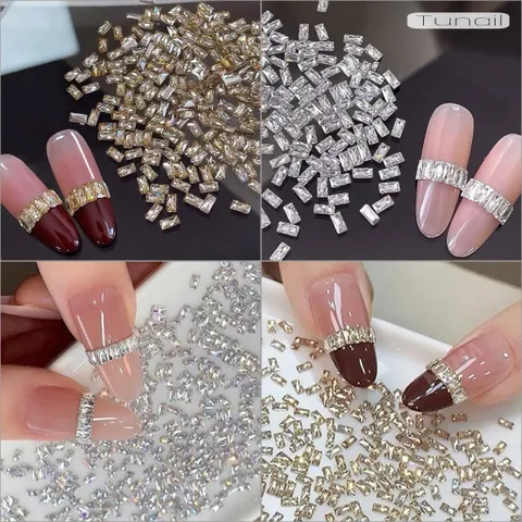 [ HOT ] Đá Khối Chữ Nhật Mini Set 100V Hiệu Ứng Lấp Lánh Siêu Sáng Tạo 1001 Mẫu Nail Đẹp [ TÚ ANH NAIL ]