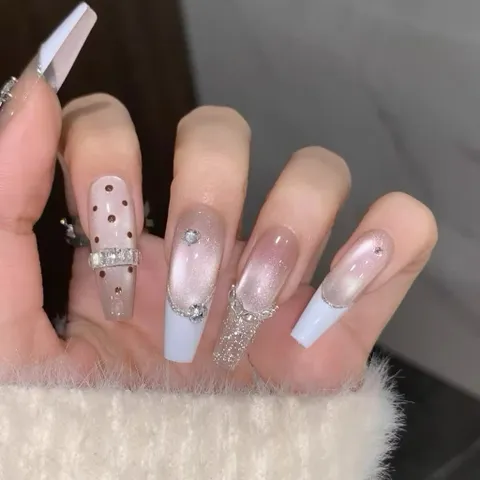 [ HOT ] Đá Khối Chữ Nhật Mini Set 100V Hiệu Ứng Lấp Lánh Siêu Sáng Tạo 1001 Mẫu Nail Đẹp [ TÚ ANH NAIL ]