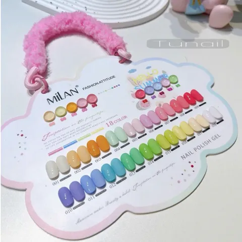 [ MẪU HOT ] Set sơn gel Pastel 18 màu Milan đủ tông thời thượng chai 15ml H.O.T ( Tặng bảng màu xịn )