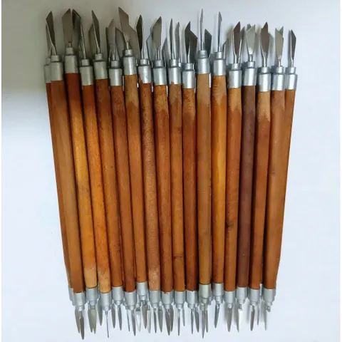 ( Giá sỉ ) Combo 10 cây lấy khoé gỗ 1 đầu , 2 đầu - Dụng cụ lấy khoé chân Nail Loại 1 lưỡi mảnh thép không gỉ siêu bền