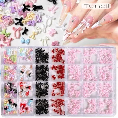 [ HOT ] Khay 300 Charm Nơ Mix Nhiều Mẫu Trang Trí Móng Gắn Nailbox Siêu Đẹp [ TÚ ANH NAIL ]