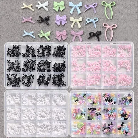 [ HOT ] Khay 300 Charm Nơ Mix Nhiều Mẫu Trang Trí Móng Gắn Nailbox Siêu Đẹp [ TÚ ANH NAIL ]