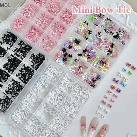 [ HOT ] Khay 300 Charm Nơ Mix Nhiều Mẫu Trang Trí Móng Gắn Nailbox Siêu Đẹp [ TÚ ANH NAIL ]