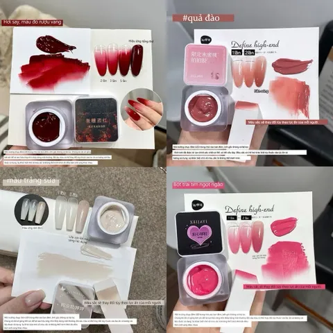 [ HOT ] Gel Dặm Ombre Mã Mới Tông Màu Cơ Bản Che Khuyết Điểm Cho Móng Tạo Mẫu Nail Ombre Sơn Vẽ Đa Năng [ TÚ ANH NAIL ]