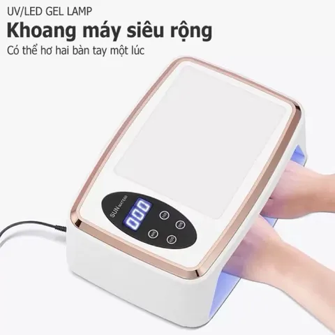 Máy Hơ Gel SUN MATE-60 T10 Cao Cấp Công Suất 380W - 90 đèn LED/UV Hơ Siêu Khoẻ ( Chính Hãng Bảo Hành )