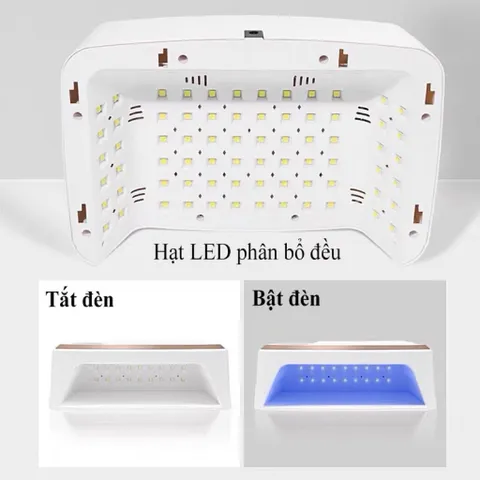 Máy Hơ Gel SUN MATE-60 T10 Cao Cấp Công Suất 380W - 90 đèn LED/UV Hơ Siêu Khoẻ ( Chính Hãng Bảo Hành )