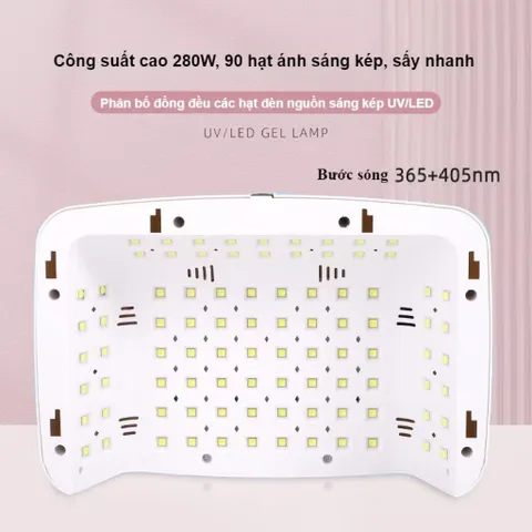 Máy Hơ Gel SUN MATE-60 T10 Cao Cấp Công Suất 380W - 90 đèn LED/UV Hơ Siêu Khoẻ ( Chính Hãng Bảo Hành )