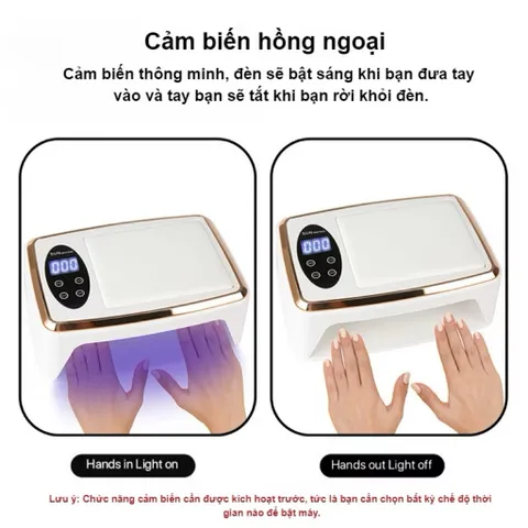 Máy Hơ Gel SUN MATE-60 T10 Cao Cấp Công Suất 380W - 90 đèn LED/UV Hơ Siêu Khoẻ ( Chính Hãng Bảo Hành )