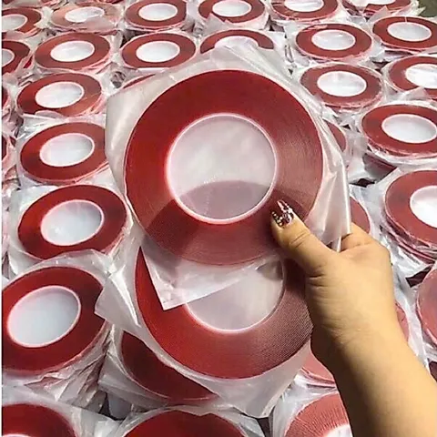 Băng dính đỏ 10m băng dính trong đa năng dán Nailbox , làm Fan mi đang năng ngành nail mi