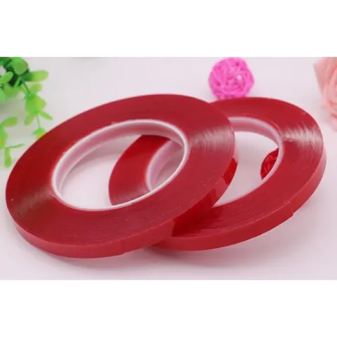Băng dính đỏ 10m băng dính trong đa năng dán Nailbox , làm Fan mi đang năng ngành nail mi