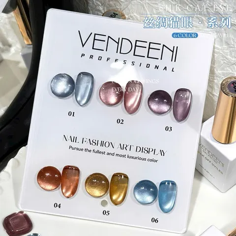 Set sơn mắt mèo ánh trăng cực quang cao cấp 6 màu siêu sáng mẫu mới cực HOT ( Tặng kèm bảng màu)