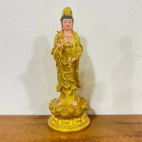Tôn Tượng Quan Âm Bồ Tát Đứng 45cm Nhựa Composite - B192.300
