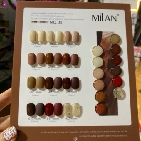 Set sơn nâu Milan 12 tông màu thời thượng cực HO.T chất siêu đặc đẹp ( Tặng kèm bảng màu )