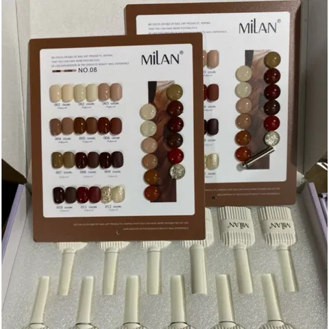 Set sơn nâu Milan 12 tông màu thời thượng cực HO.T chất siêu đặc đẹp ( Tặng kèm bảng màu )