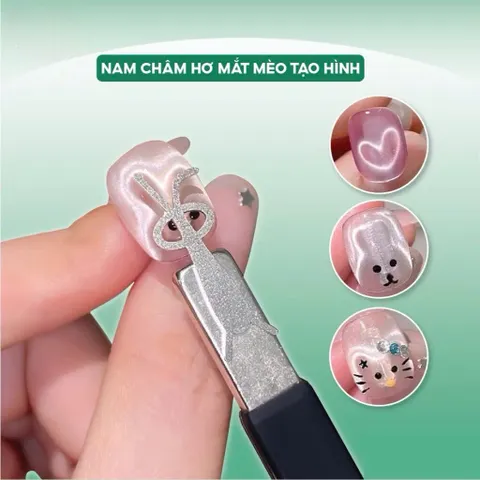 Thanh tạo hình Gấu Thỏ Tim nail - Nam châm tạo hình sơn mắt mèo Nail mẫu HO.T