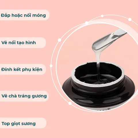 Gel thuỷ tinh Vinimay_Gel trong vẽ nổi chà tráng gương đa năng hàng chính hãng
