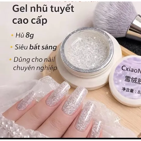 [ HOT ] Gel Nhũ Tuyết Tạo Hiệu Ứng Nail Lấp Lánh Bling Bling HOT Xu Hướng Nail Chính Hãng [ TÚ ANH NAIL ]