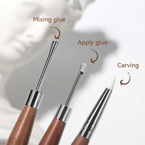 Cọ Nặn Gel Cán Gỗ Hai Đầu - Cọ Nặn Gel Nổi Tiện Ích Ngành Nail Chính Hãng  [ TÚ ANH NAIL ]