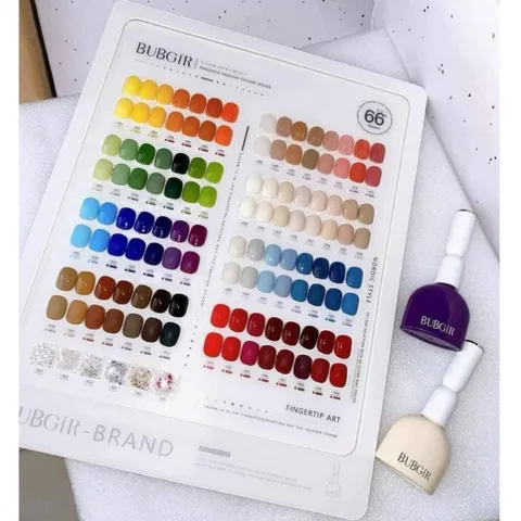 Set Sơn 66 Màu BUBGIR Cao Cấp Đủ Tông Thạch - Nhũ Siêu Đẹp Tặng Kèm Bảng Màu Base Top Xịn [ TÚ ANH NAIL ]