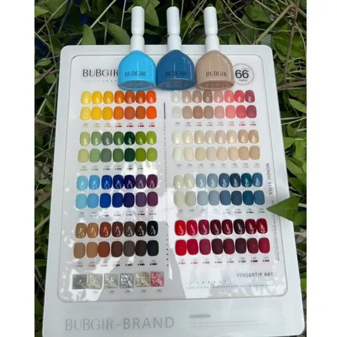 Set Sơn 66 Màu BUBGIR Cao Cấp Đủ Tông Thạch - Nhũ Siêu Đẹp Tặng Kèm Bảng Màu Base Top Xịn [ TÚ ANH NAIL ]