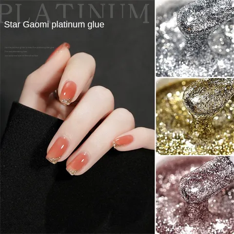 Gel nhũ siêu sáng kẻ viền móng , sơn ombre làm nền đá cao cấp siêu sáng đẹp đủ màu cơ bản nhất
