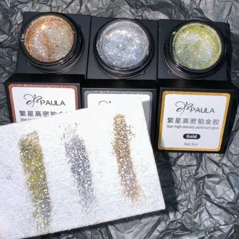 Gel nhũ siêu sáng kẻ viền móng , sơn ombre làm nền đá cao cấp siêu sáng đẹp đủ màu cơ bản nhất