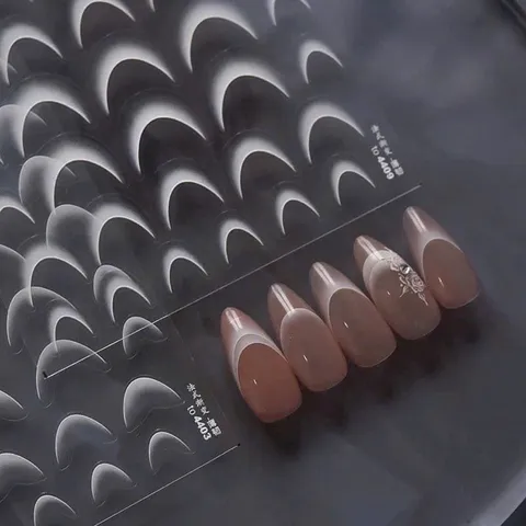 Sticker hình dán tạo fench ombre nail đủ màu siêu Hot