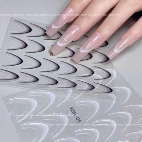 Sticker hình dán tạo fench ombre nail đủ màu siêu Hot
