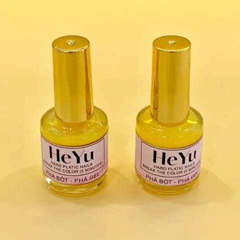 Chai dung dịch Nước phá gel bột Heyu Phonic 2 in 1 siêu tốc không nóng rát chính hãng