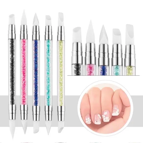 Cọ silicon nặn gel khô, miết sticker, miết phoin đa năng chuyên dụng ngành nail